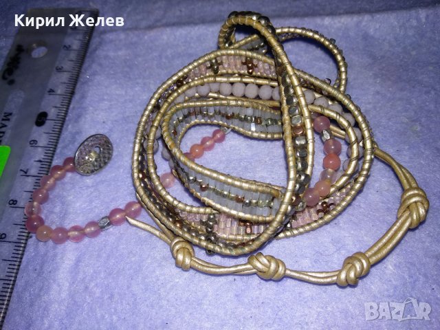 МОДНО КРАСИВО ДАМСКО ФИНО АРТ КОЛАНЧЕ с ПОЛУСКЪПОЦЕННИ КАМЪНИ и МЪНИСТА 34670, снимка 5 - Колани - 39177895