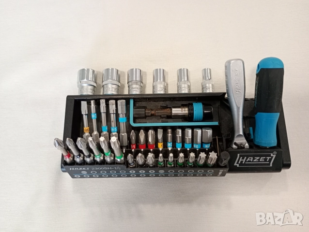 Hazet комплект накрайници за отвертка 39 части и тресчотка , снимка 4 - Други инструменти - 52289982