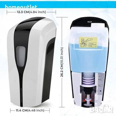 ПРОМОЦИЯ Автоматичен безконтактен дозатор за сапун AUTOMATIC SOAP DISPENSER (X001783ZW7), снимка 4 - Аксесоари за кухня - 51680151