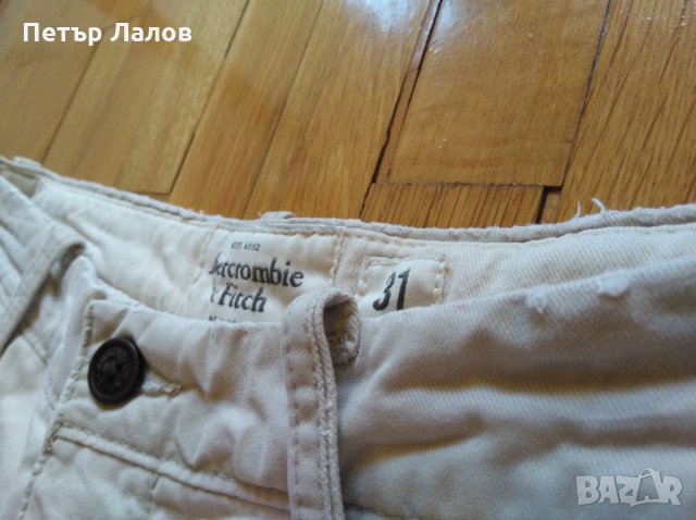 Намалени Abercrombie&Fitch бежови къси панталони мъжки, снимка 4 - Къси панталони - 29385168