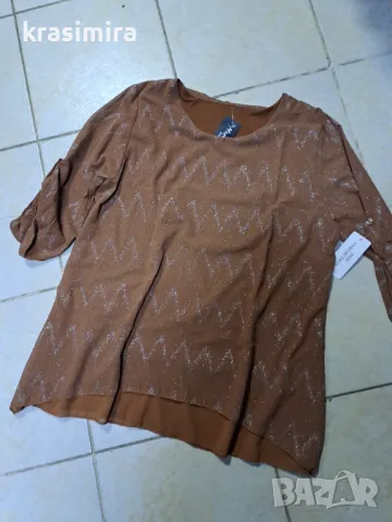 Нова туника в кафяво , снимка 1