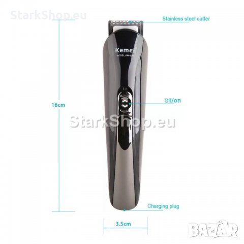 Машинка за подстригване и тример с приставки KEMEI – 11в1, снимка 3 - Тримери - 38491420