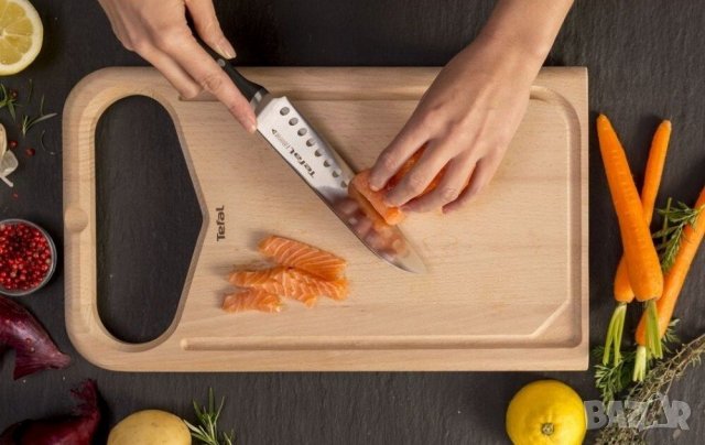 Азиатски нож Santoku Tefal Ingenio Ice Force 18 сm / Тефал , снимка 5 - Прибори за хранене, готвене и сервиране - 40173471