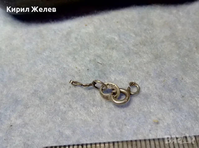 СТАРА СРЕБЪРНА ЗАКОПЧАЛКА СРЕБРО 925 КАРАБИНКА За ГРИВНА КОЛИЕ СИНДЖИРЧЕ ВЕРИЖКА 49947, снимка 2 - Други - 49525578