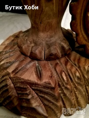 Уникален свещник дърворезба, снимка 9 - Други - 33934932