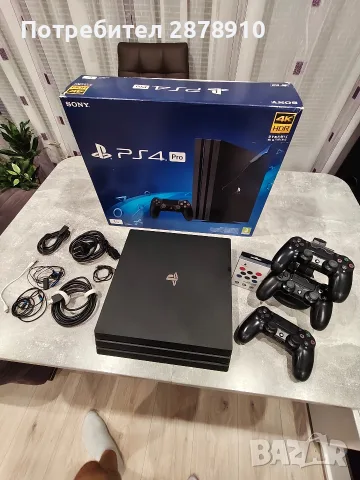 Playstation 4 pro 1 TB + 3 джойстика + 3 игри по избор, снимка 2 - PlayStation конзоли - 55966133