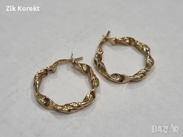Дамски златни обеци, снимка 2 - Обеци - 56396256