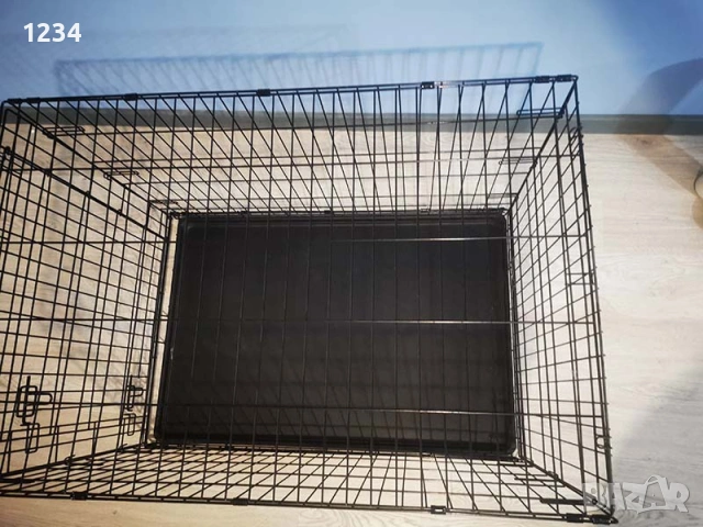 голяма метална клетка за куче 108x72x77см за транспорт и стационар, снимка 2 - За кучета - 53298868
