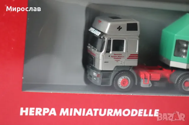 HERPA 1/87 H0 MAN КАМИОН МОДЕЛ ТИР ИГРАЧКА КОЛИЧКА , снимка 5 - Колекции - 49180761