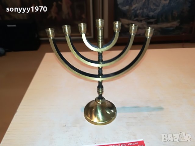 евреиски свещник-внос швеция 2405221414, снимка 1 - Антикварни и старинни предмети - 36861036