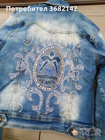 дънково  яке с камъни , снимка 8 - Якета - 49619170