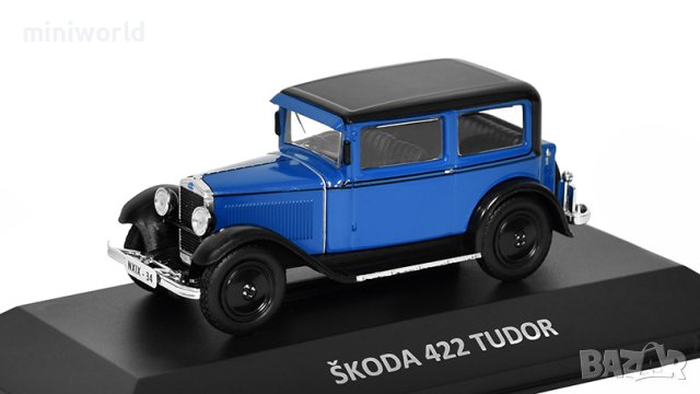 Skoda 422 Tudor 1930 - мащаб 1:43 на DeAgostini моделът е нов в блистер, снимка 1 - Колекции - 42031469