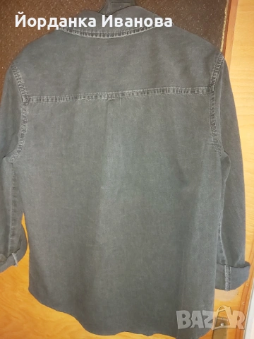 Дамска дънкова риза,черна, снимка 2 - Ризи - 54074515