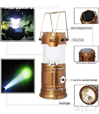 КЪМПИНГ LED ЛАМПА С USB ЗАРЯДНО - код 5800, снимка 2 - Къмпинг осветление - 34292831