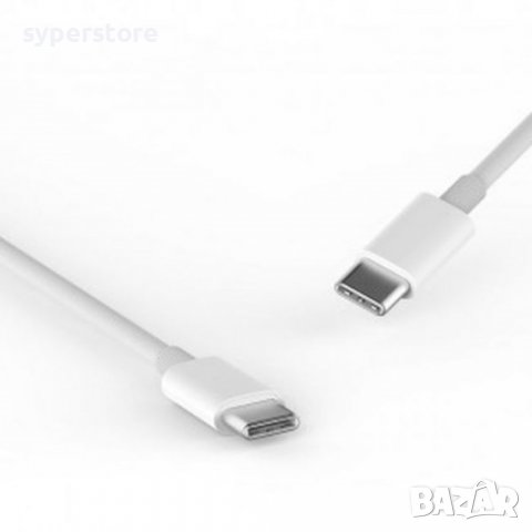 Кабел USB Type C - Type C M/M 1m SS000165 Original Бял USB Type-C to Type-C, снимка 2 - USB кабели - 37981855