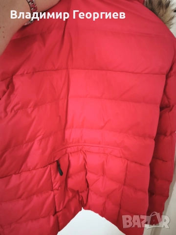 зимно яке  с гъши пух и качулка с естествен косъм , снимка 3 - Якета - 51840890