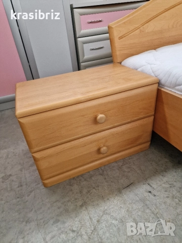 Масивна Спалня-200/200см...-внос от Германия!, снимка 5 - Спални и легла - 52490656