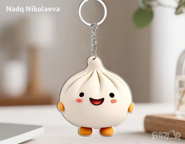 2D плосък, мека и сладка акрилна висулка за ключодържател