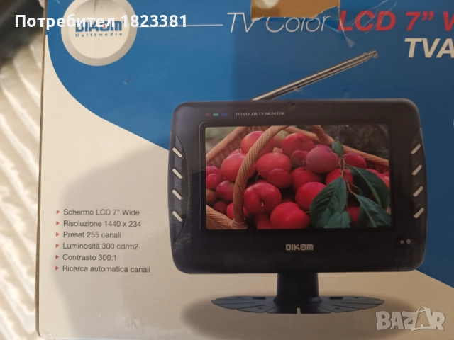 Мини телевизор/монитор, снимка 2 - Телевизори - 52907477