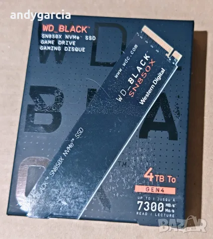 4TB 4000GB Western Digital Black SN850X SSD M.2 NVMe PCIe Gen 4, 7300MB/s read 6600MB/s write НОВ, снимка 3 - Твърди дискове - 56166246