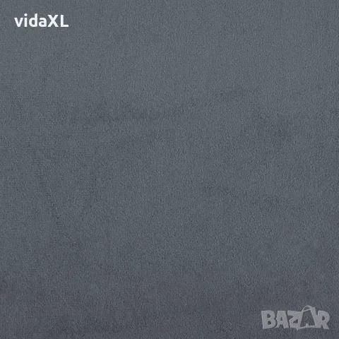 vidaXL Масажна кушетка с болстер, тъмносива, кадифе, снимка 9 - Кушетки - 56147467