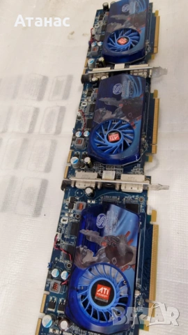 3бр. видеокарти HD3650 512MB DDR3 Saphire за Crossfire