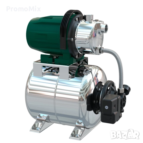 Хидрофор Mr Gardener HWW 3700 Inox 650W 3700 л/ч Автоматична помпа за битова вода, снимка 2 - Напояване - 52739413
