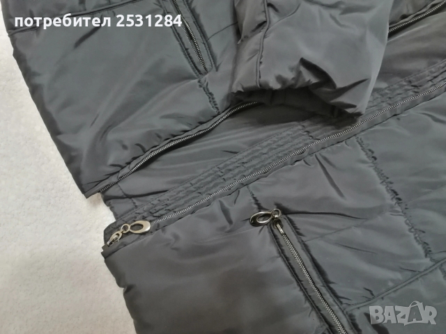 Зимно черно яке, като ново, без забележки , снимка 6 - Якета - 52539693