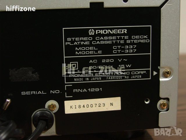 ДЕК   Pioneer ct-337 , снимка 8 - Декове - 54342669