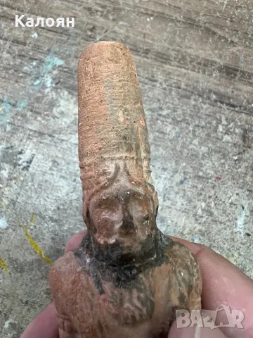 Старинна теракотена фигурка , снимка 3 - Други ценни предмети - 47311979