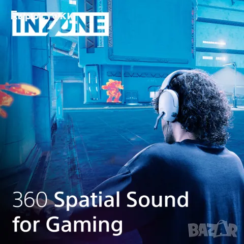 Гейминг слушалки Sony - Inzone H3, кабелни, бели, снимка 4 - Слушалки и портативни колонки - 47566071