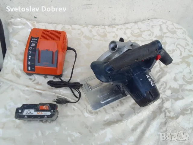 Акумулаторен циркуляр AEG 18v, снимка 10 - Други инструменти - 49548281