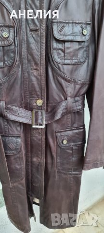 Кожено манто, снимка 7 - Палта, манта - 34495578