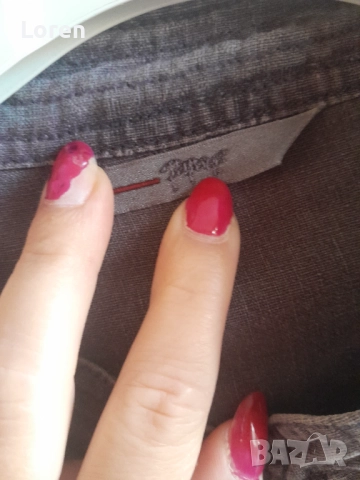 Дамско сиво сако с коланче, снимка 5 - Сака - 51497153