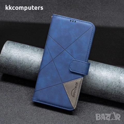 HMD Pulse PRO / Pulse / Pulse+ Rhombus Texture Magnetic Wallet Кожен Калъф и Протектор, снимка 2 - Калъфи, кейсове - 51418880