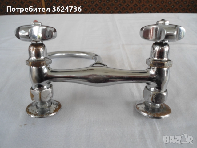 Ретро смесителна батерия за мивка, снимка 4 - Антикварни и старинни предмети - 52302421