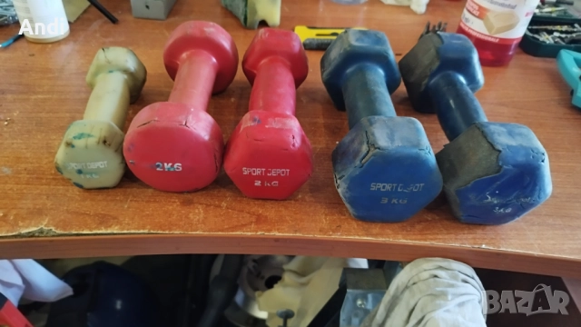 Гирички по 1кг, 2кг, 3кг - фитнес дъмбели, снимка 2 - Фитнес уреди - 52395045