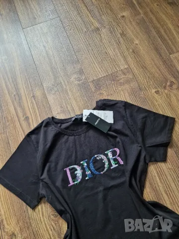 Страхотна дамска тениска dior  , нова с етикет, размер S / M ,L , XL, цена 35лв, снимка 3 - Тениски - 49488605
