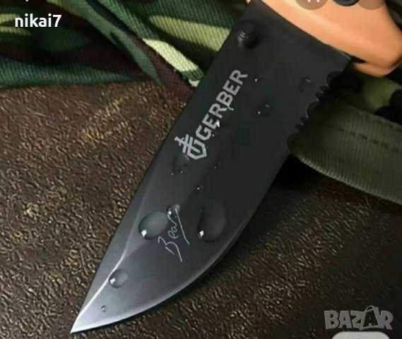 ловен нож тактически GERBER за оцеляване комбинирано острие мега здрав , снимка 8 - Ножове - 37642918