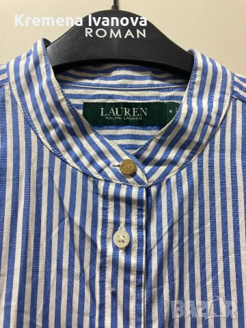 RALPH LAUREN Wilda striped shirt dress, размер 4 (S/M), снимка 13 - Рокли - 51114374
