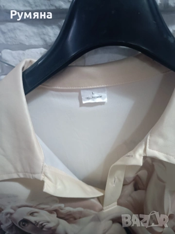 Блуза готическа принт, снимка 3 - Блузи с дълъг ръкав и пуловери - 54251880