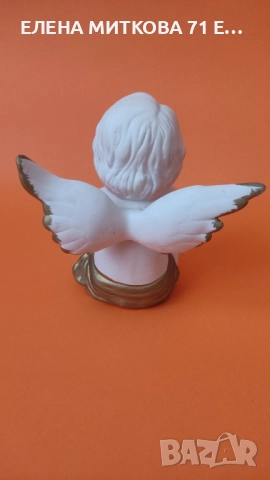 Две прекрасни порцеланови фигурки - херувимчета-доста масивни, снимка 4 - Статуетки - 52818530