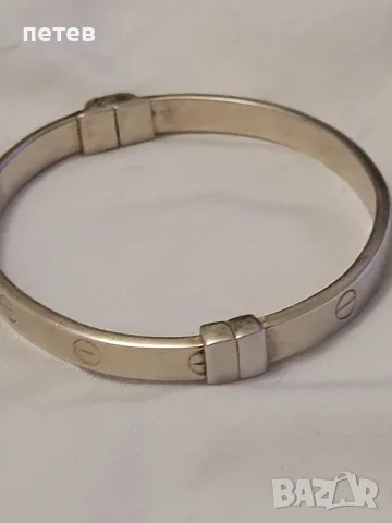 сребърна гривна Cartier.Cartier. сребърна гривна., снимка 4 - Антикварни и старинни предмети - 56075365