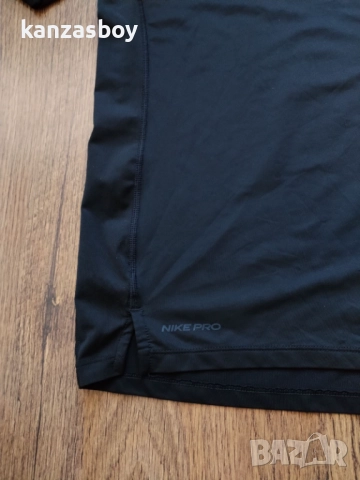 Nike Pro Dri-FIT Men's Tight Fit Long-Sleeve - страхотна фитнес блуза L, снимка 6 - Блузи - 51659769