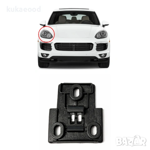 Щипка за захващане на фар за Porsche Cayenne 3 9YA/9YB E3, снимка 3 - Части - 54200750