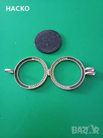 Сребърен Медальон Mimoneda 925 С Син Пясъчен Камък + Синджир 925, снимка 6 - Колиета, медальони, синджири - 55788389