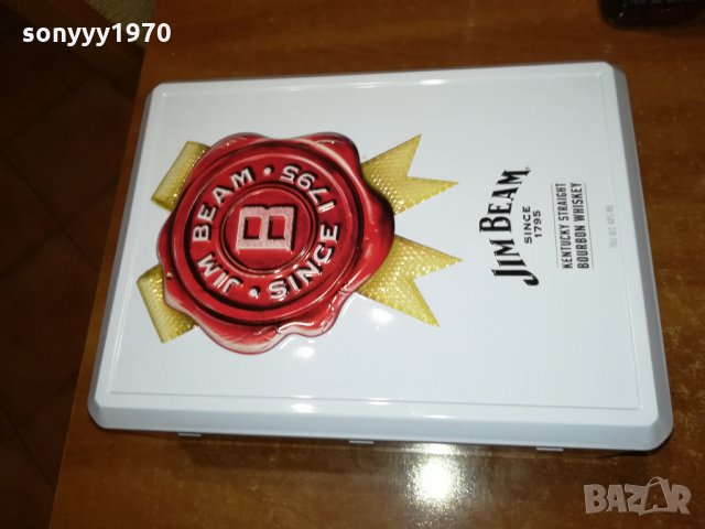 JIM BEAM-МЕТАЛНА КУТИЯ 3011210856, снимка 2 - Колекции - 34973564