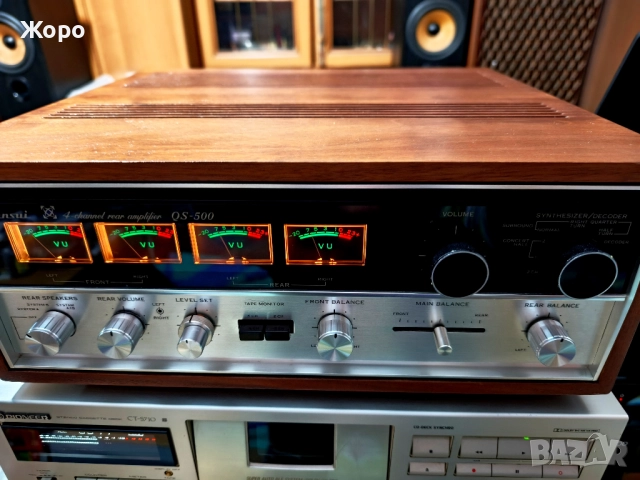 SANSUI QS-500, снимка 4 - Ресийвъри, усилватели, смесителни пултове - 52915550