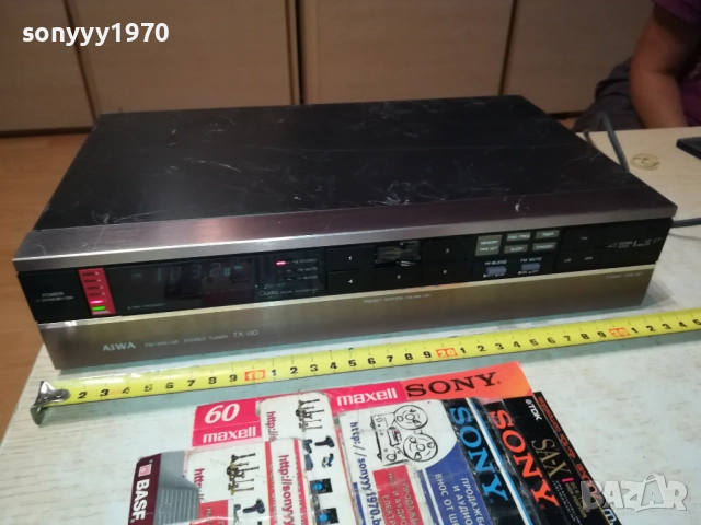 AIWA TX-110Z TUNER-MADE IN JAPAN-ВНОС SWISS 2408250725, снимка 3 - Ресийвъри, усилватели, смесителни пултове - 51469562