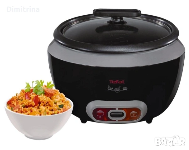 Оризоварка Tefal Cool Touch RK1568UK , 1.8 л, Автоматични програми, Таймер, Черен
